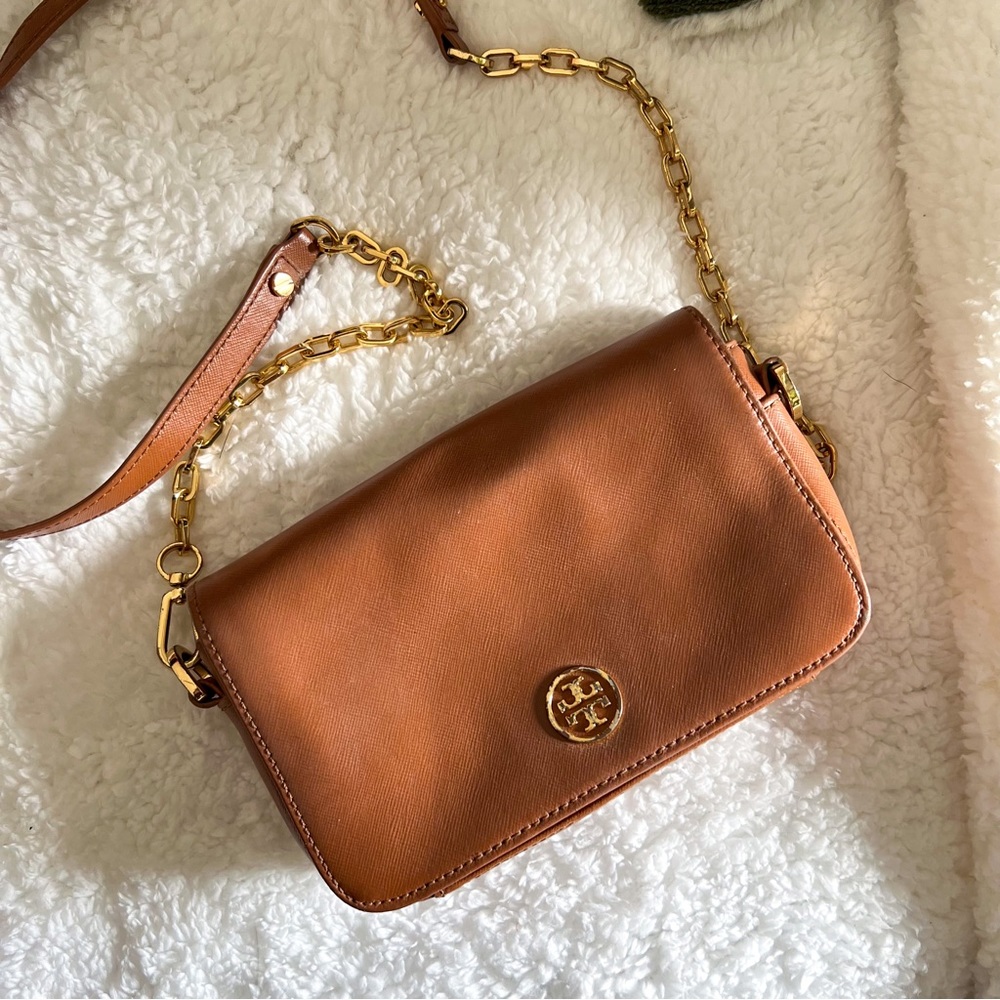 Tory Burch Rectangular Leather Crossbody. - image 1